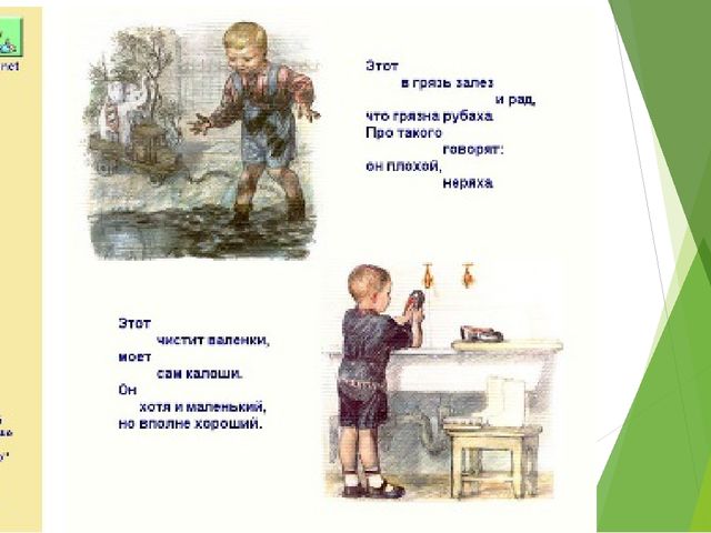 Презентация для дошкольников на тему "Что такое хорошо и что такое плохо"