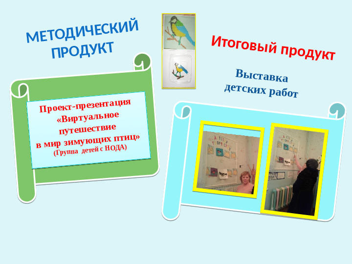 Проект-презентация «Виртуальное путешествие в мир зимующих птиц» (Группа детей с НОДА).
