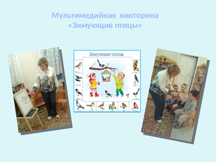 Проект-презентация «Виртуальное путешествие в мир зимующих птиц» (Группа детей с НОДА).