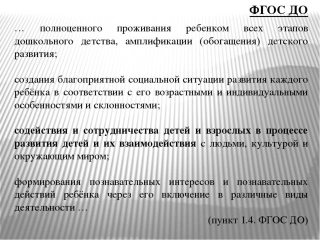 Презентация «Организация сотрудничества в форме совместной деятельности взрослых и детей в условиях реализации ФГОС дошкольного образования»