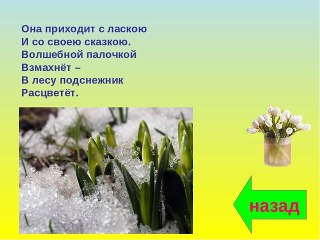 Презентация для дошкольников "В гости к весне"