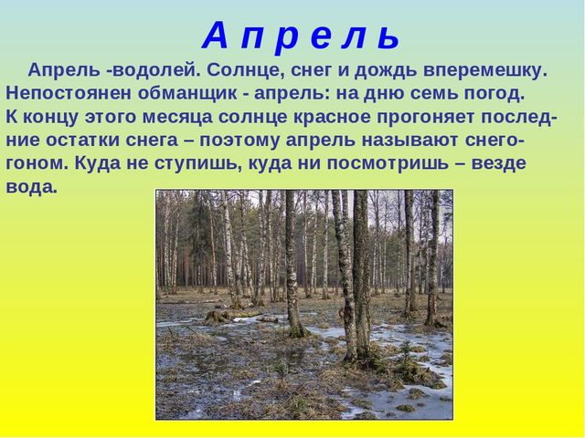 Презентация для дошкольников "В гости к весне"