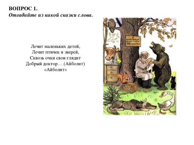 Презентация "Викторина по сказкам К.И. Чуковского"