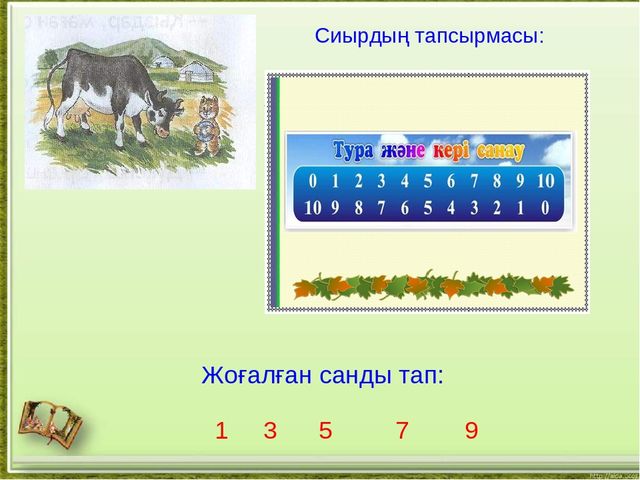 "Мақта қыз бен мысық" презентация математикадан ашық сабақ (мектепалды даярлық класс)