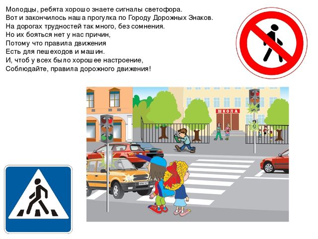Презентация ННОД в средней группе "Путешествие по Городу дорожных знаков"
