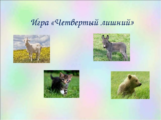 Презентация для детей дошкольного возраста "Домашние животные"
