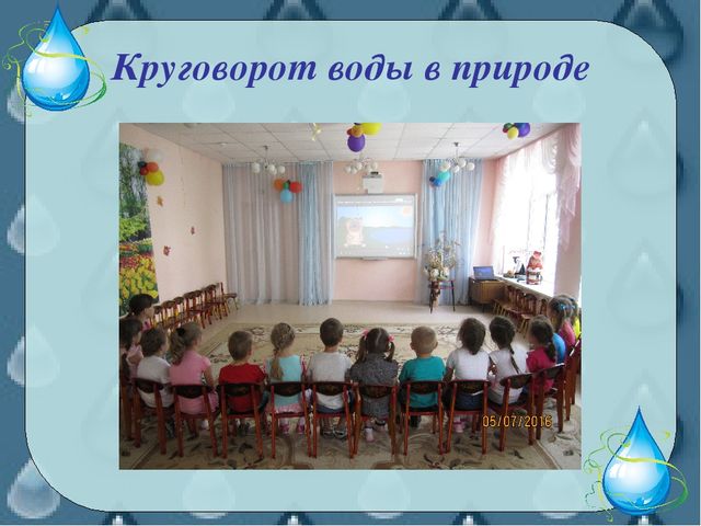 Проект в средней группе "Водичка"