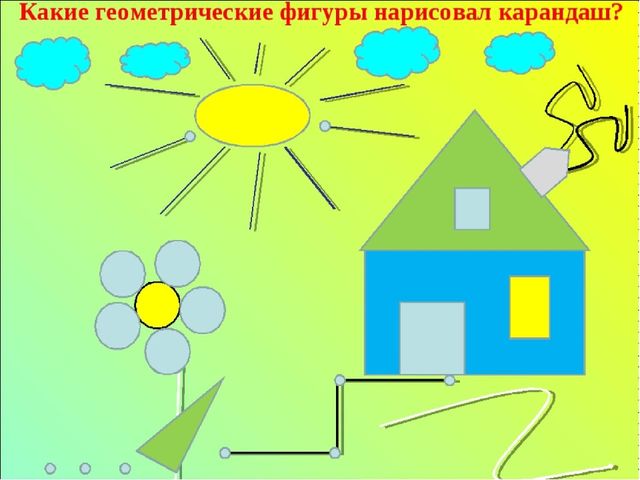 Презентация для детей дошкольного возраста "В мире геометрических фигур"