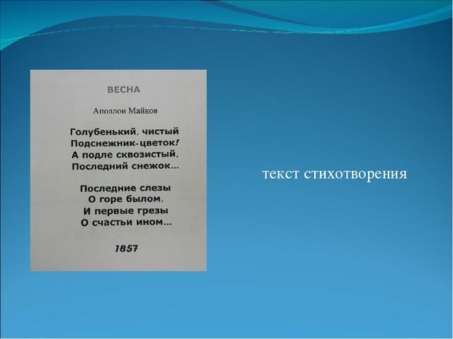 Презентация по художественной литературе