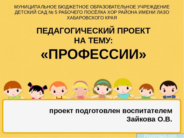 ПРЕЗЕНТАЦИЯ НА ТЕМУ: «ПРОФЕССИИ»
