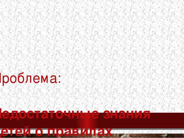 Презентация к Проекту "Правила дорожного движения"