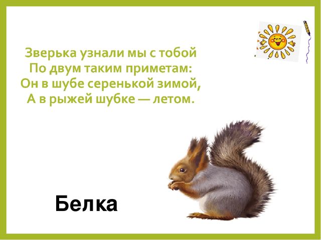 Презентация для дошкольников "Дикие животные"