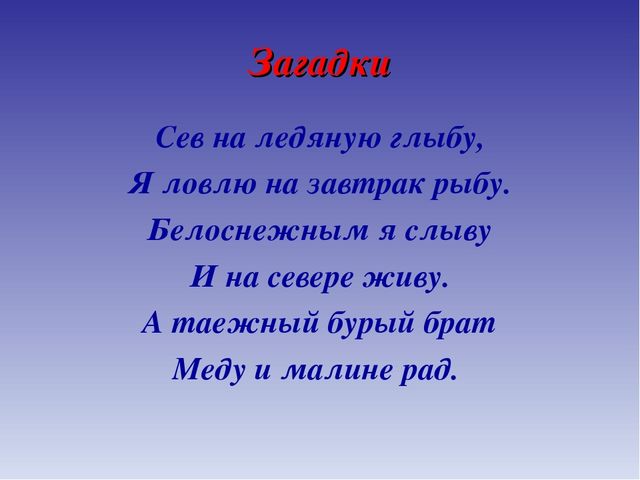 Презентация для дошкольников по теме "Животные Севера" (дидактические игры и упражнения)
