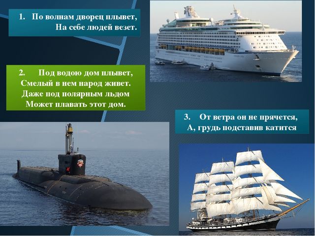 Презентация "Виды транспорта" (наземный, водный, воздушный)