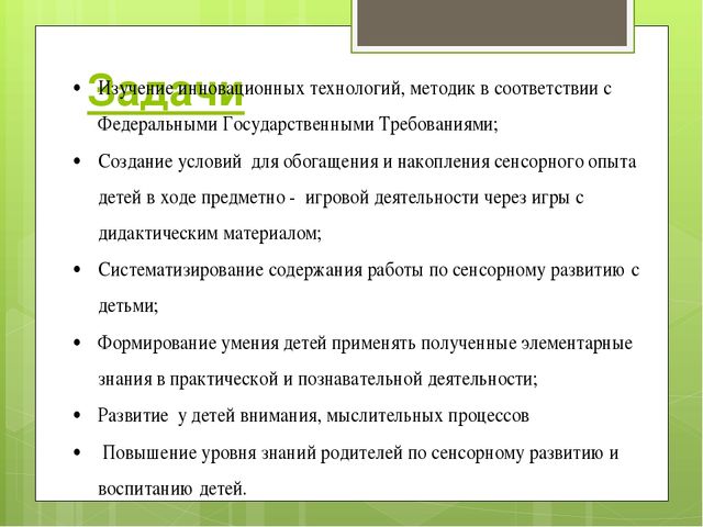 Презентация "Воспитание сенсорного опыта у детей через дидактическую игру"