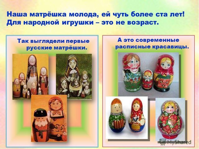 Презентация для дошкольников "Русская матрешка" для детей старшего возраста.