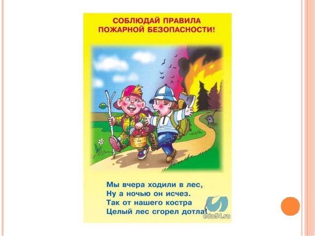 Презентация по пожарной безопасности для средней группы