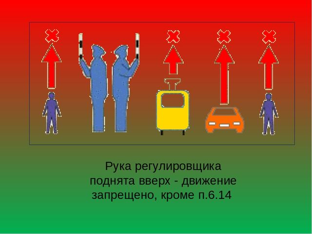 Презентация "Жесты регулировщика" в подготовительной группе.