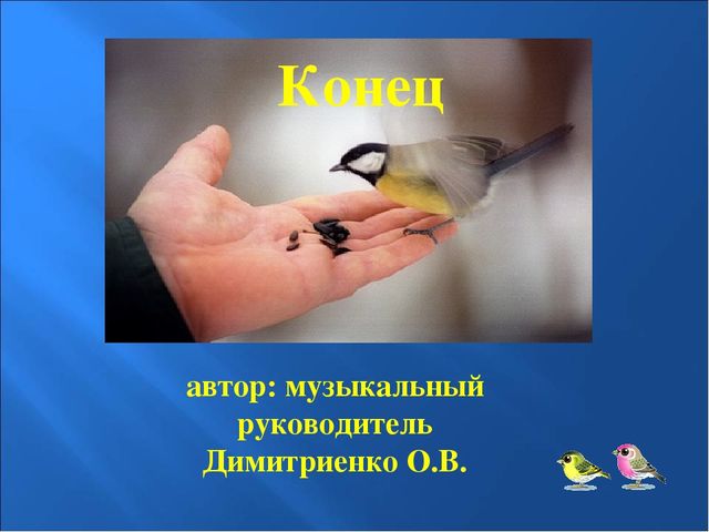 Презентация на тему: "Птицы зимой"