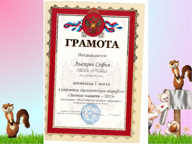 Презентация "Портфолио дошкольника Лысковой Софьи"