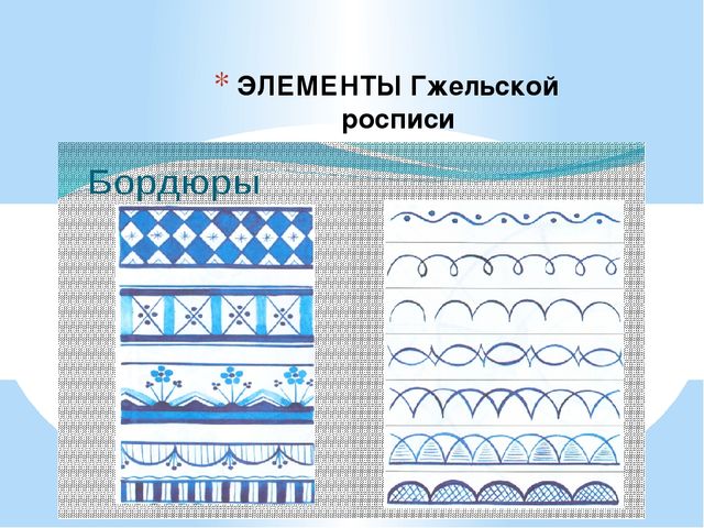 Гжельские узоры карта поселка