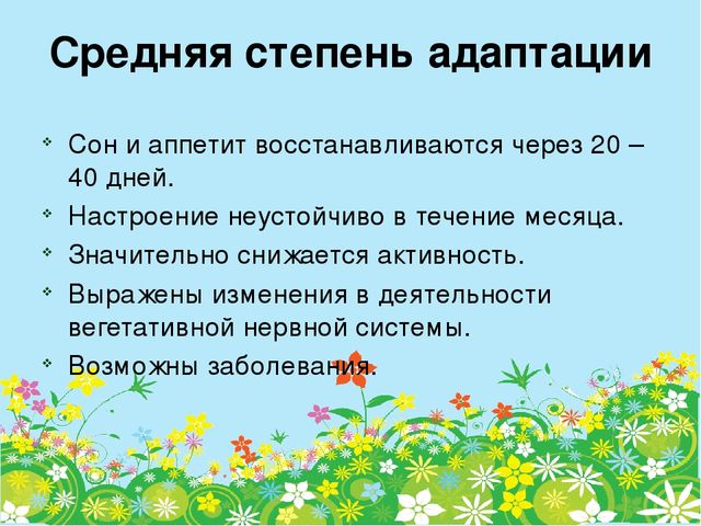 Адаптация ребенка к условиям дошкольного учреждения