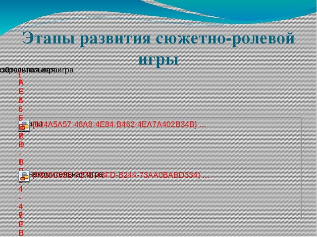 Презентация "Социальное развитие ребенка в сюжетно - ролевой игре"