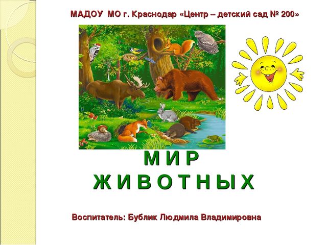 Дидактическая игра-презентация "Мир животных"