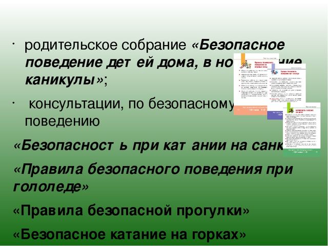 Презентация "Семейная школа безопасности"
