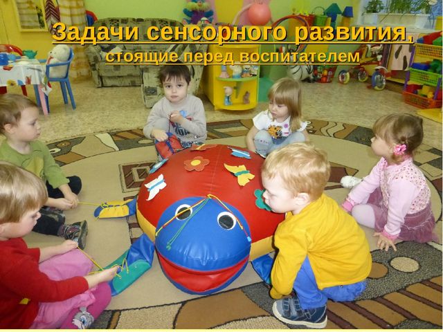 Презентация "Сенсорное развитие детей раннего возраста в разных видах деятельности"