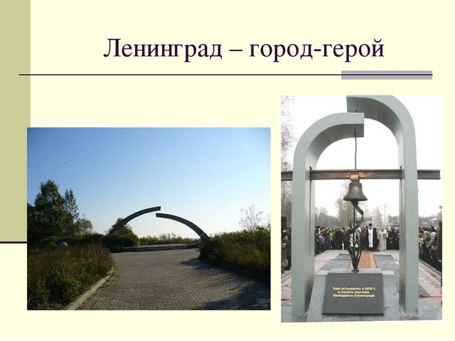 Презентация посвященная Великой Отечественной Войне. Тема " Города - герои"