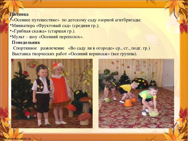 Презентация информационно - творческого проекта "Осень богатая - урожаем дароватая"