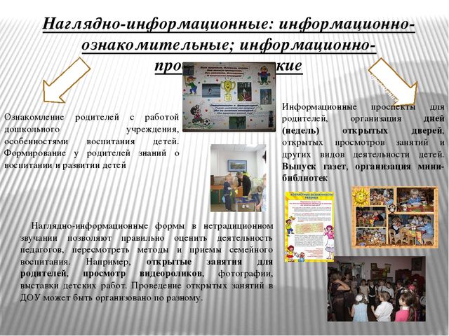 Презентация для воспитателей "Нетрадиционные формы работы с родителями"