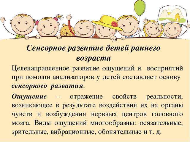 Организация работы с детьми раннего возраста по развитию анализаторов