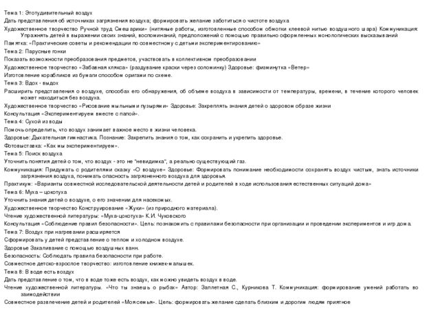Опыт и эксперементы в детском саду