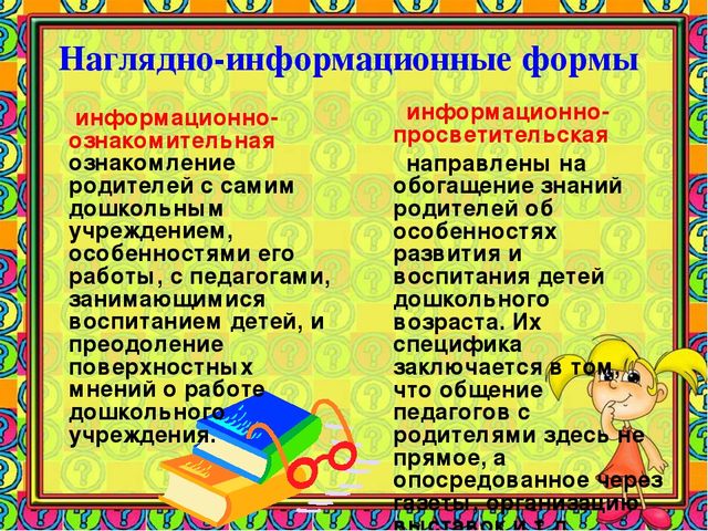 Формы работы ДОУ с семьей