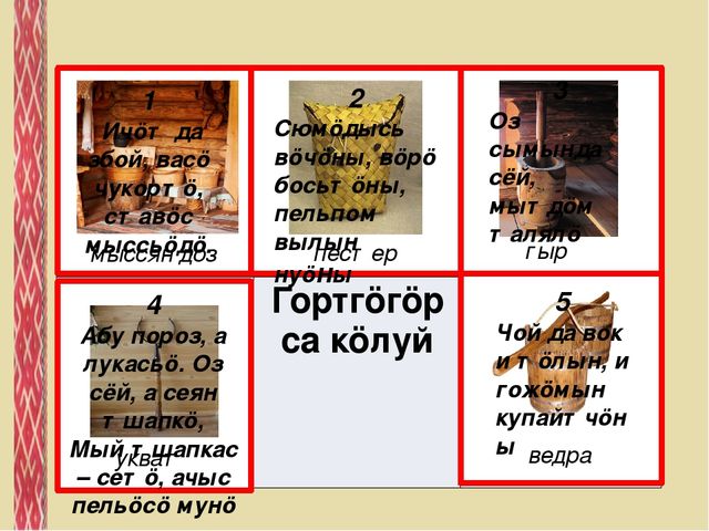 Дидактическая игра "Лото" на коми языке