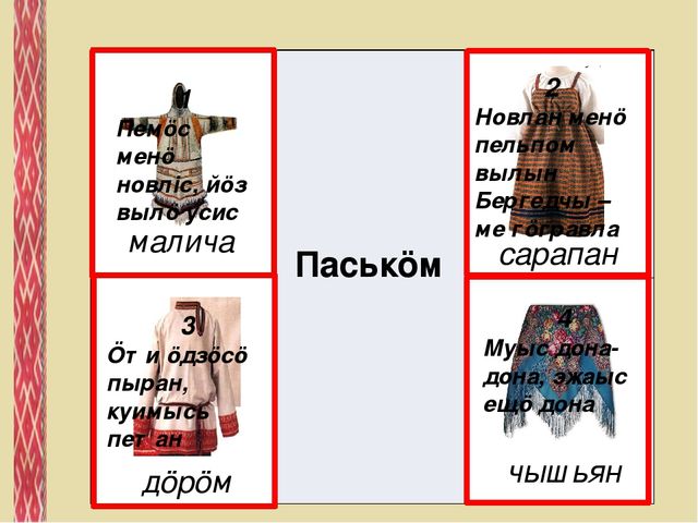 Дидактическая игра "Лото" на коми языке