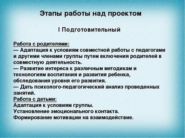 Презентация проекта " Я иду в детский сад! "