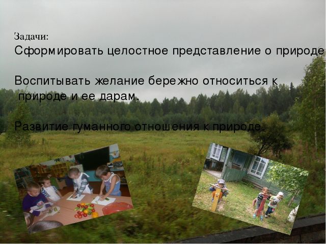 Педагогический опыт работы по экологическому воспитанию детей " Я хочу дружить с природой"
