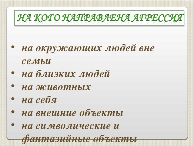 Презентация "Детская агрессия. Что это такое?"