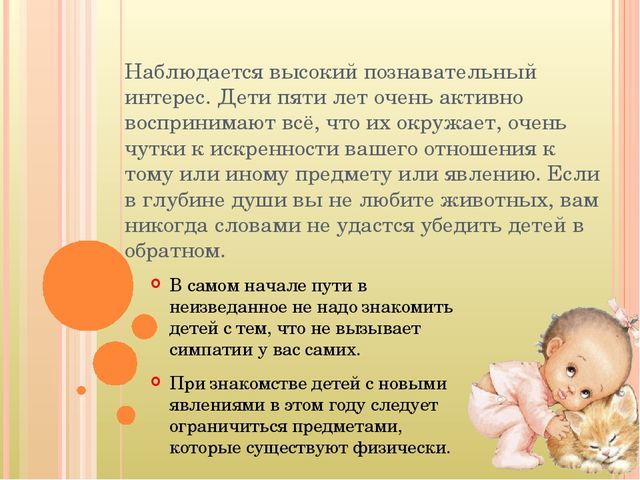 Возрастные особенности детей 4-5 лет