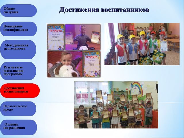 Презентация на тему "Портфолио воспитателя"
