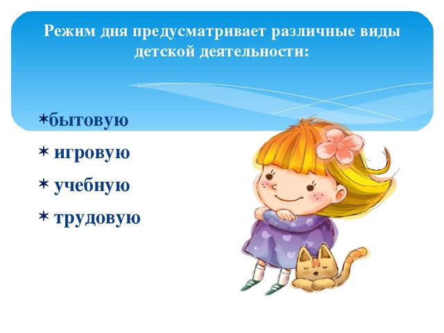 «Значение режима дня в жизни дошкольника»