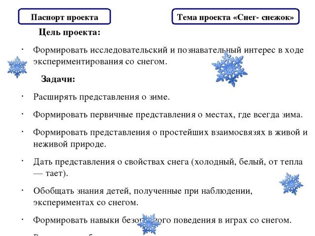 Проект по познавательно-исследовательской деятельности