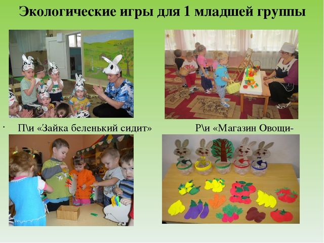 Презентация на тему "Экологические игры и упражнения для детей дошкольного возраста"