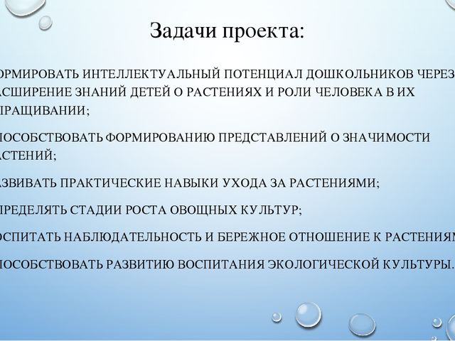 Презентация летнего проекта в подготовительной группе: «У нас на огороде»