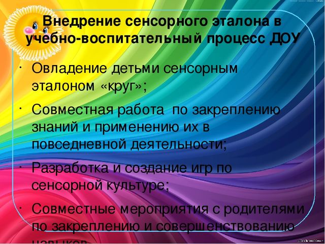 Презентация по ознакомлению с сенсорным эталоном круг