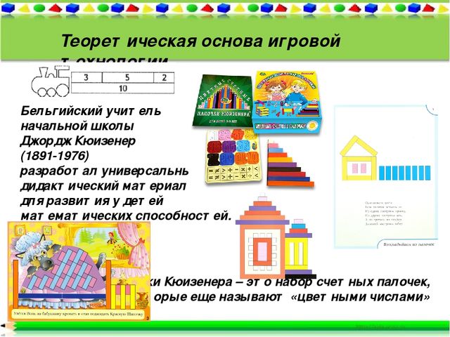 Презентация по познавательному развитию "Игровая технология палочки Кюизенера"