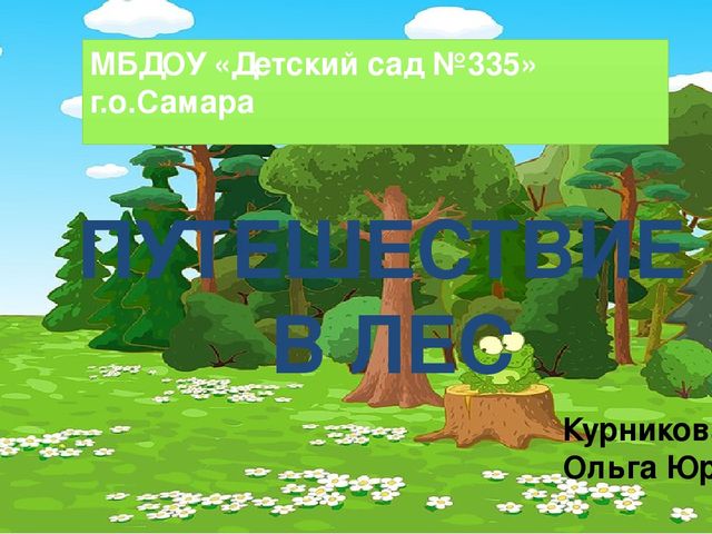 Квест-игра по экологии "Путешествие в лес"